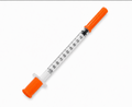 Orange 100 Unit Insulin Syringes – 8mm – 10 Pack