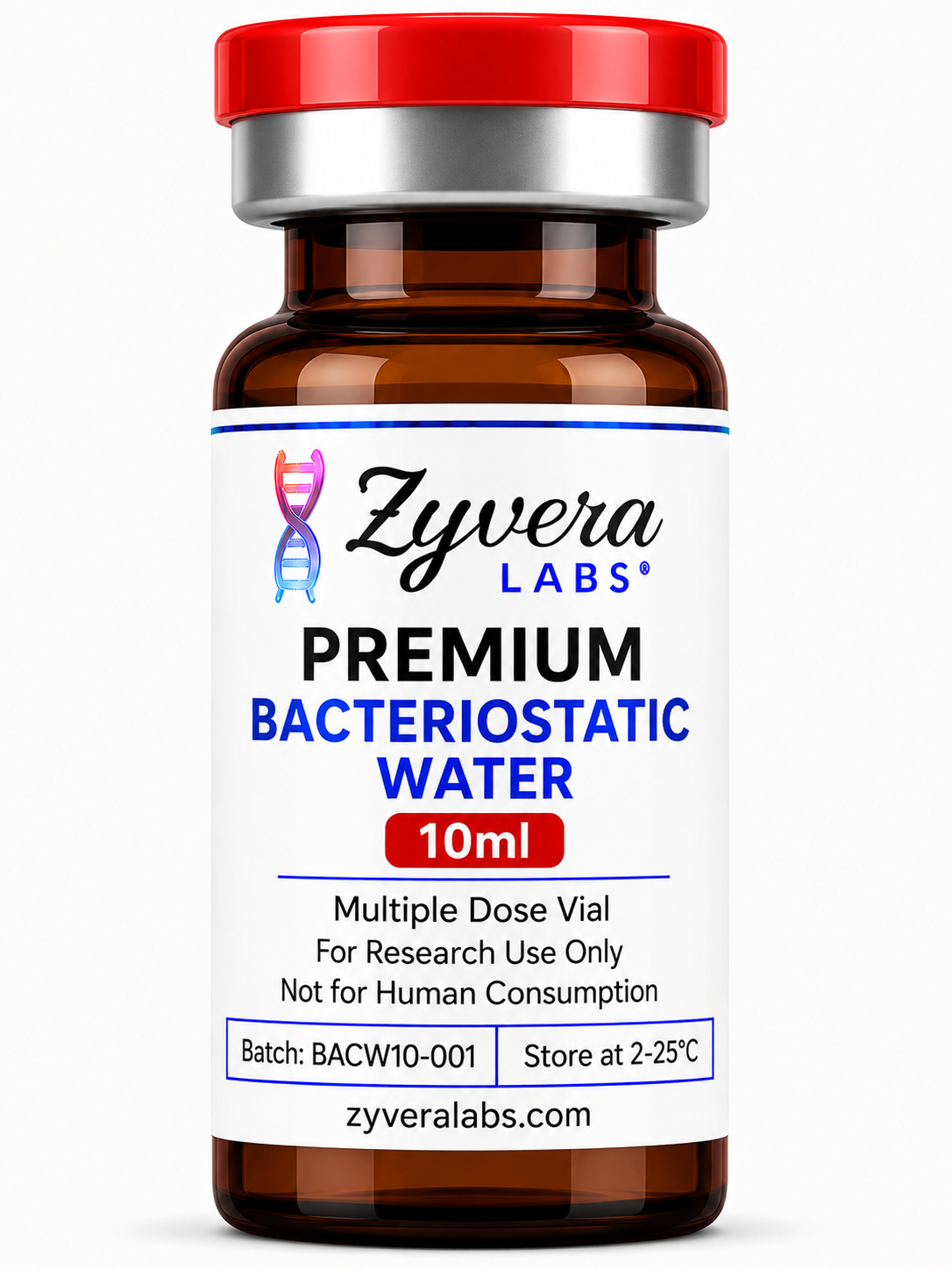 Premium Bacteriostatic Water 10ml Australian sourced