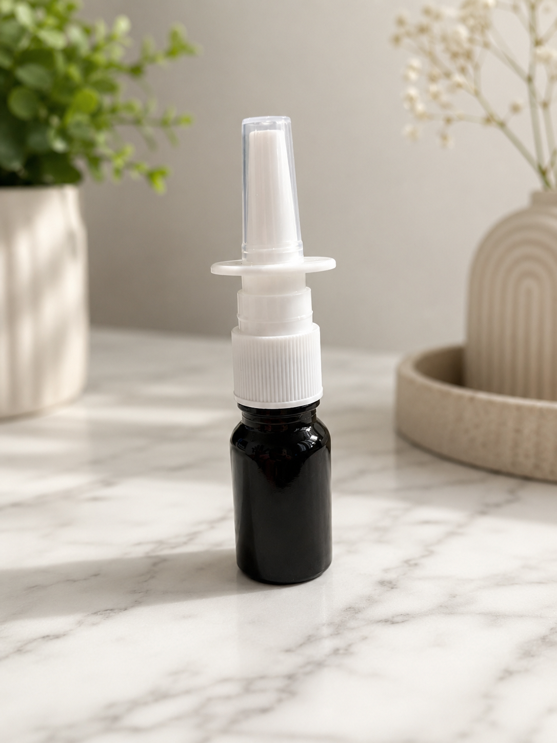 10ml Glass Nasal Spray Bottle- Black