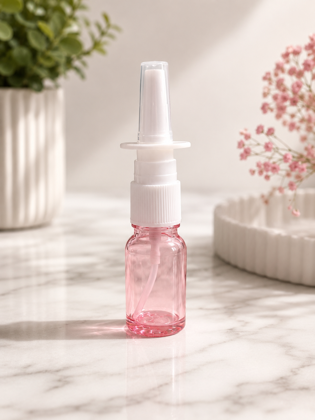 10mL Glass Nasal Spray Bottle - Pink